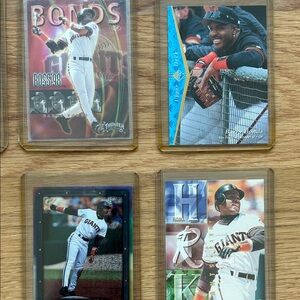 Set of 7 Barry Bonds Baseball Trading Cards